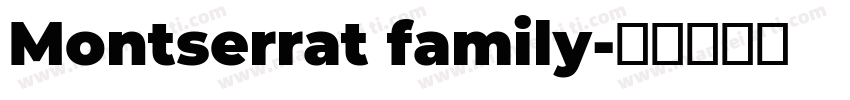 Montserrat family字体转换
